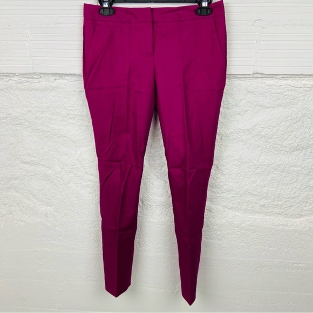 VINCE CAMUTO purple / pink cotton stretch straight dress pants size 0